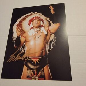 Tatanka Headdress Autographed Photo With COA
